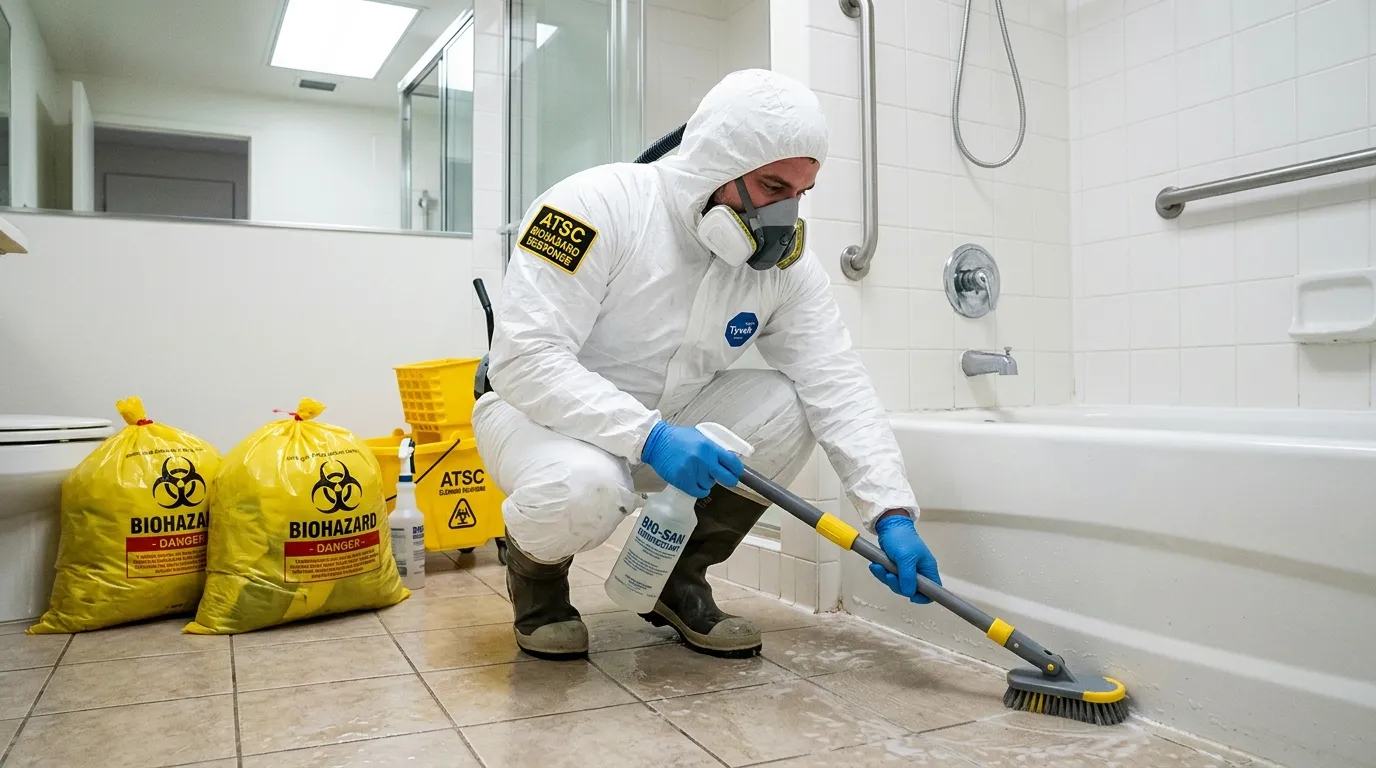 Decontamination equipment deployed for Blood Cleanup in Ashtabula